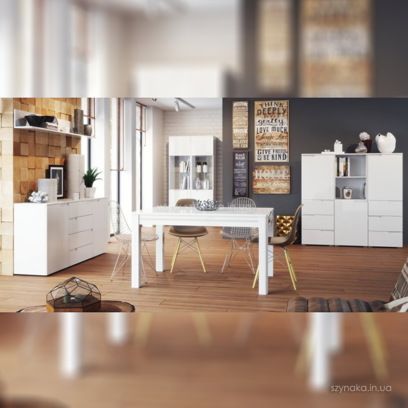 Комод 4д 1ш Selene 36 цвет белый Комод 4д 1ш Selene 36 цвет белый